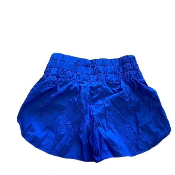 Women’s Medium TCEC Bright Blue High Waisted Activewear Shorts Elastic W… - Picture 3 of 5